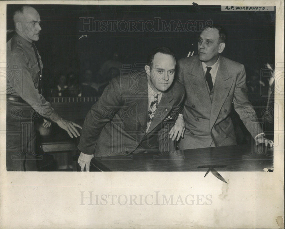 1948 Press Photo Glenn Marsh Convicted Murderer Frederick Hay Rockford Illinois - Historic Images