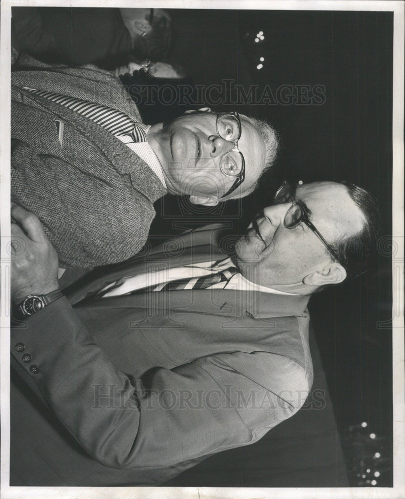 1957 Press Photo Roscoe Rau National Retail Furniture Association Joseph Meek - Historic Images