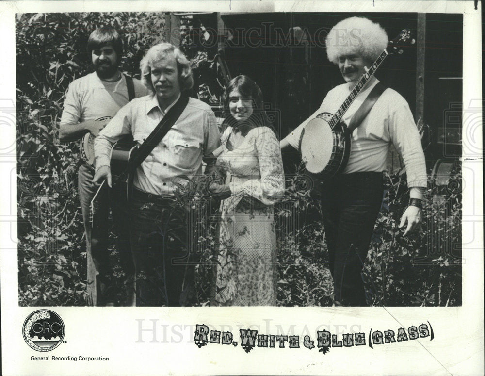 1975 Press Photo Red White and Blue (grass) bluegrass Old Town School Folk Music - Historic Images