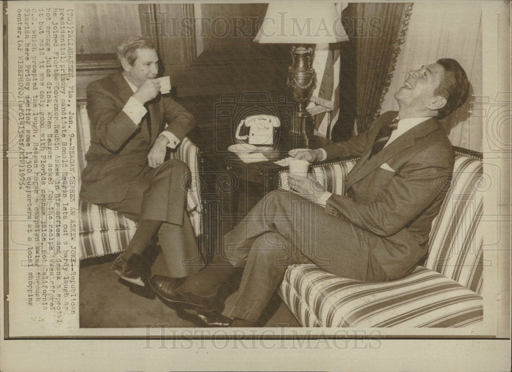 1975 Press Photo United States California Politician Governor Ronald Regan - Historic Images