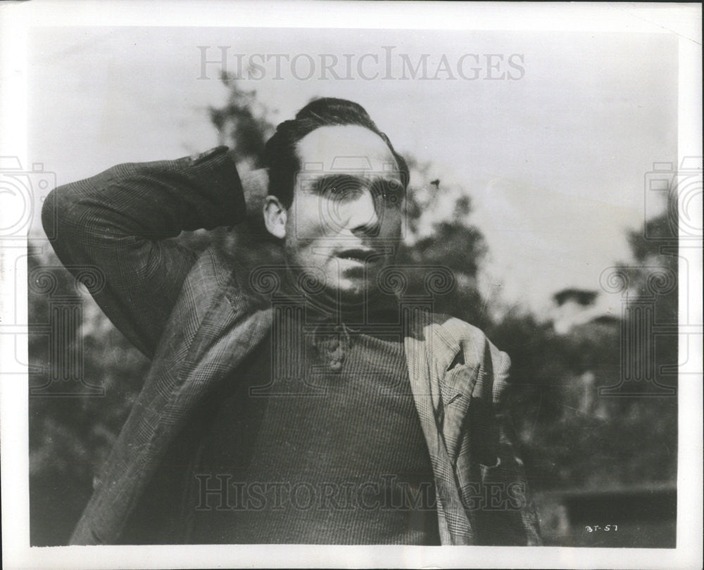 1950 Press Photo Lamberto Maggiorani Italian Film Actor - Historic Images