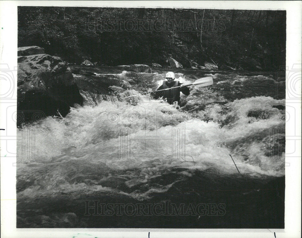 1978 Press Photo Bailey Magruder - Wild Water Boater and Professor. - Historic Images