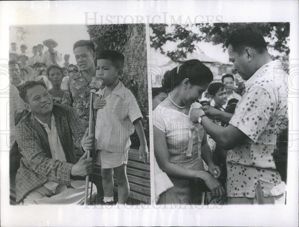 1953 Press Photo Ramon Magsaysay Former Philippine President - Historic Images