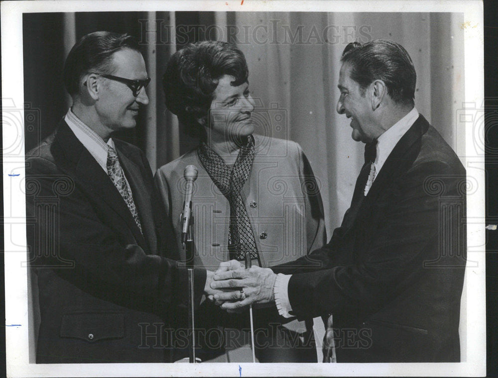 1972 Press Photo Mrs William L Guy Governor - Historic Images