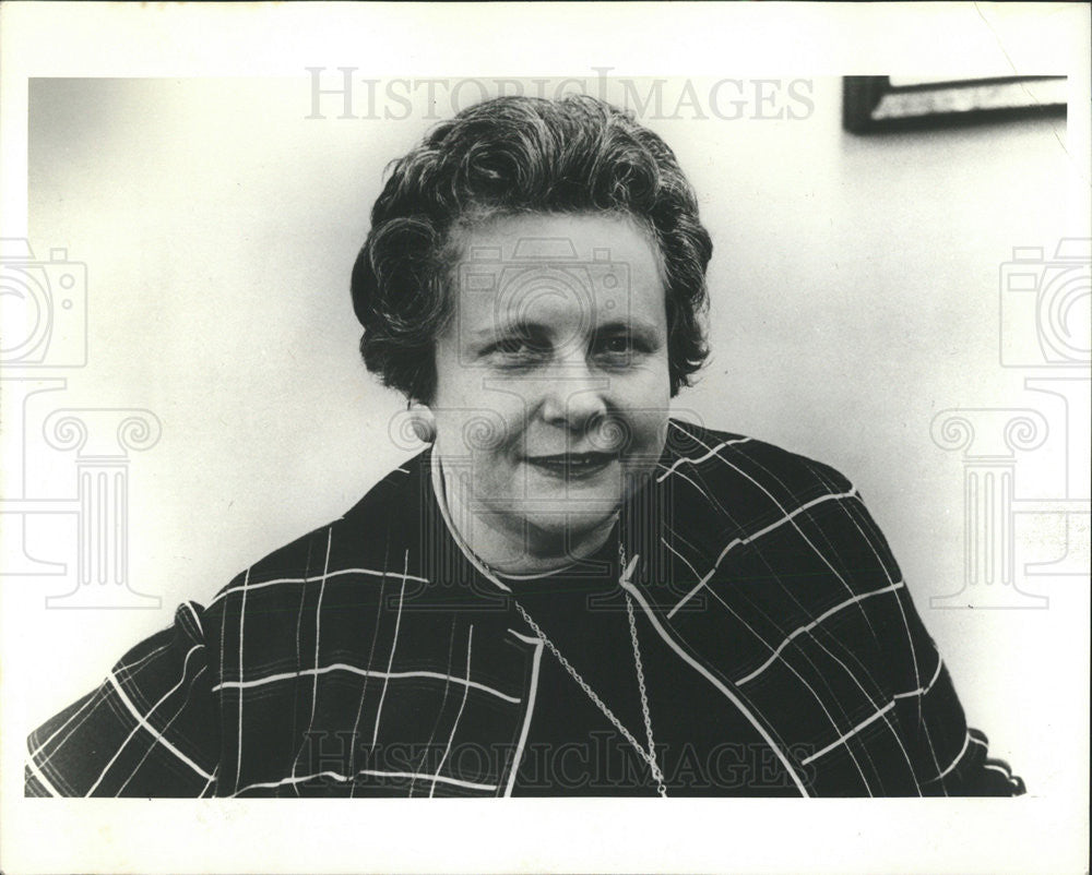 1978 Press Photo MARY PETRIE TREASURER UNIVERSITY  CHICAGO - Historic Images