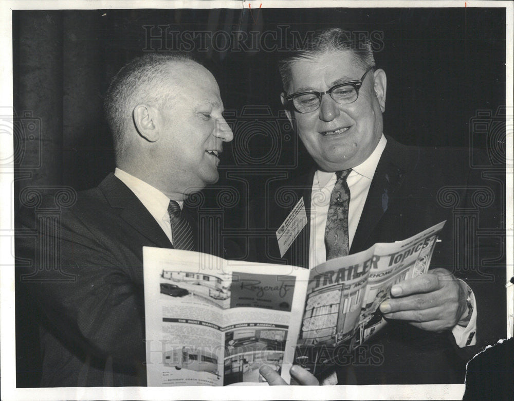 1963 Press Photo VINCENT NIESEN  PRESIDENT  MOBILE HOME MANUFACTURERS ASSN - Historic Images