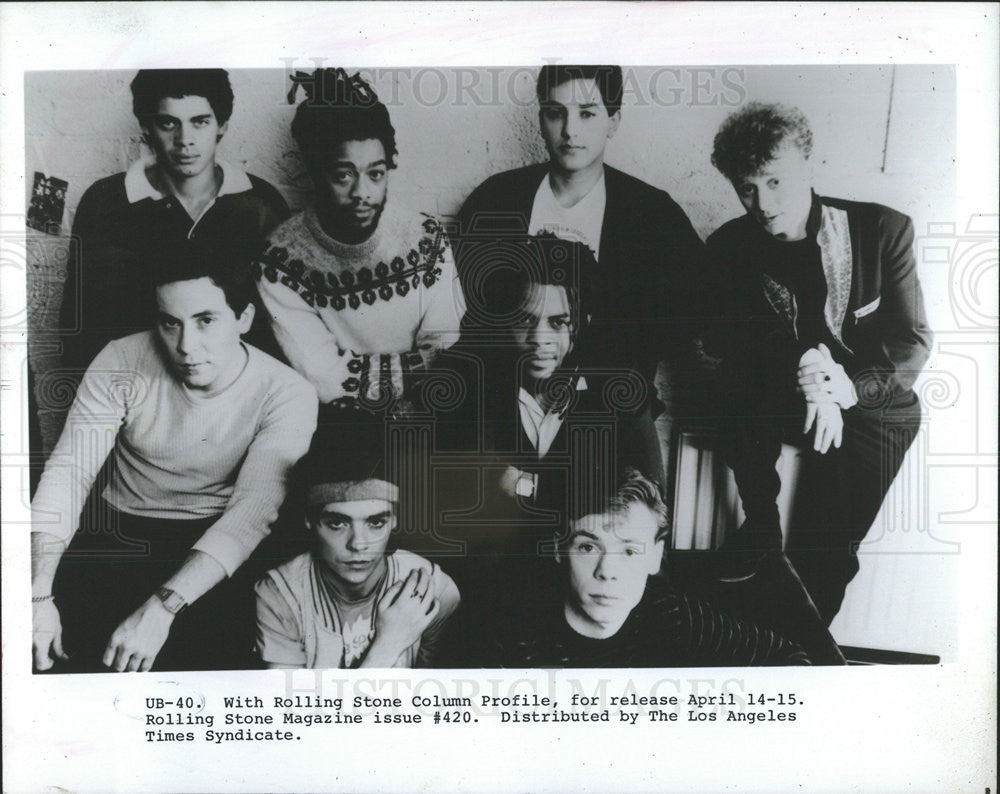 PRESS PHOTO UB-40 BRITISH POP BAND - Historic Images