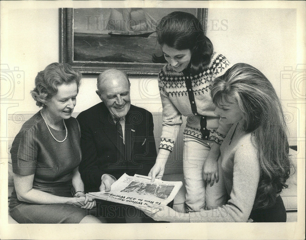 1967 Press Photo MR MRS MINOR WILSON TRUDY SAMMET JAN SOLOMON - Historic Images