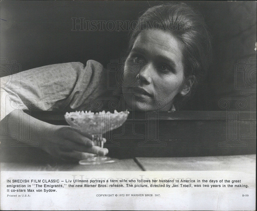 1973 Press Photo LIV ULLMANN NORWEGIAN ACTRESS FILM DIRECTOR - Historic Images