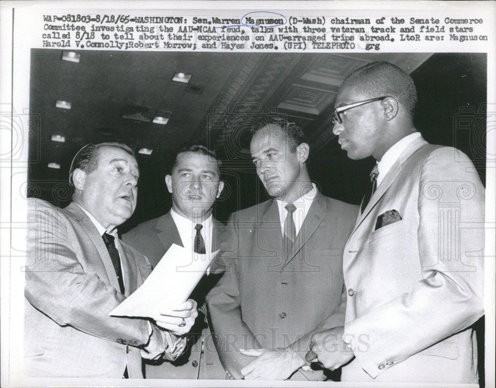 1965 Press Photo Warren Magnuson United States Senator Democratic Party Leader - Historic Images