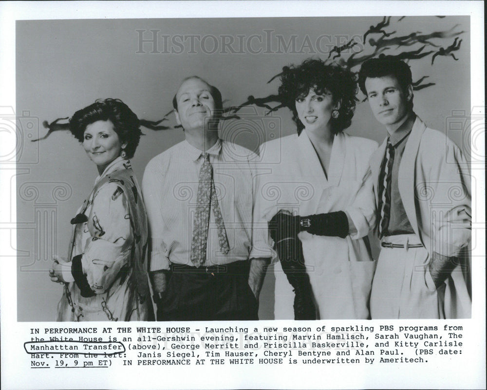 1986 Press Photo The Manhattan Transfer - Historic Images