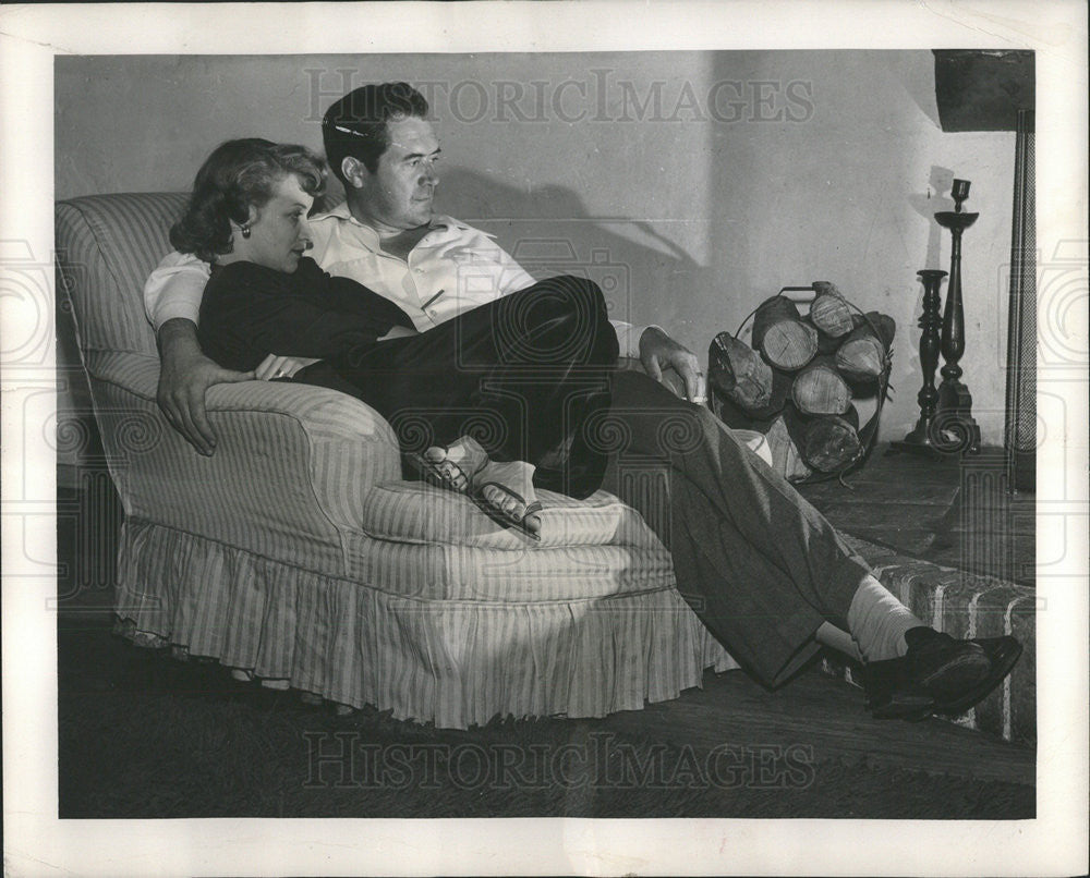 1948 Press Photo Carlotta Lagorro and Christopher Barnesin &quot;Todays Children&quot; - Historic Images