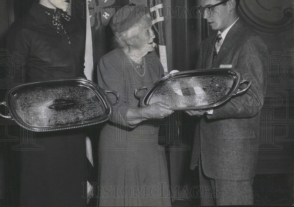 1957 Press Photo Mrs. Thomas E. Wilson Chicago Sports Business Socialite - Historic Images