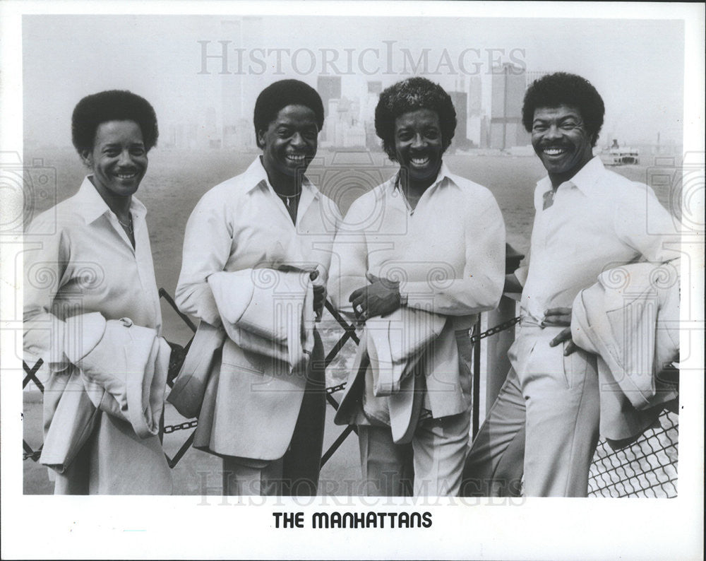 1981 Press Photo THE MANHATTANS AMERICAN POPULAR VOCAL GROUP - Historic Images