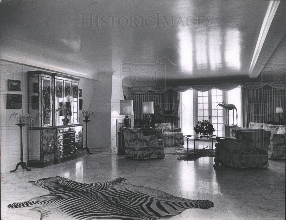 1970 Press Photo  living room of Paul Marchetti - Historic Images