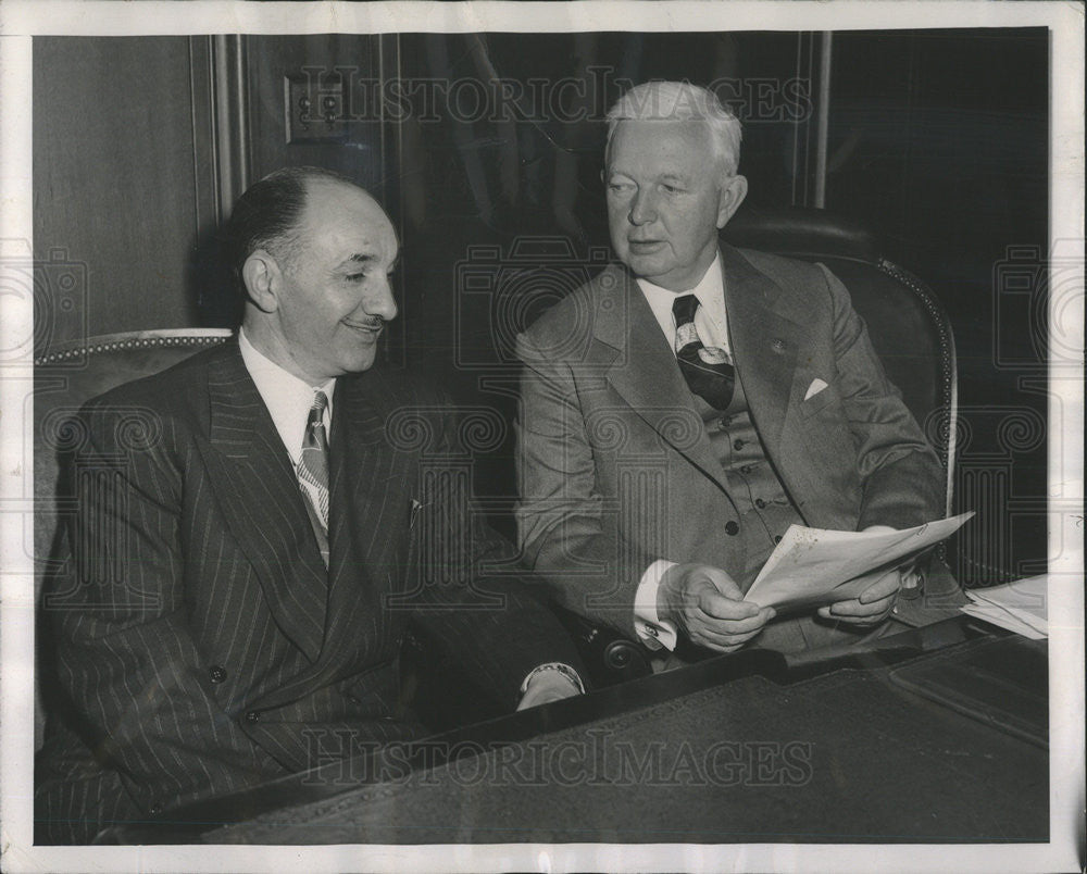 1958 Press Photo NATHAN MANILOW  MEMBER  MAYOR&#39;S EMERGENCY COMMITTEE MAYOR - Historic Images