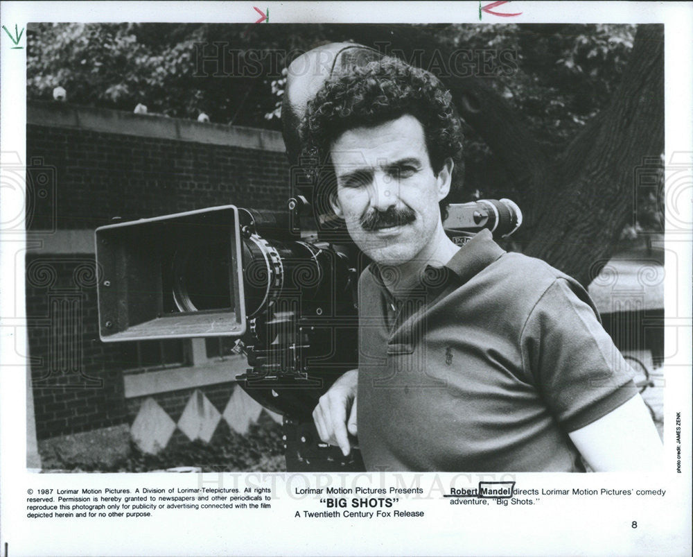 1987 Press Photo Director Robert Mandel &quot;Big Shots&quot; - Historic Images