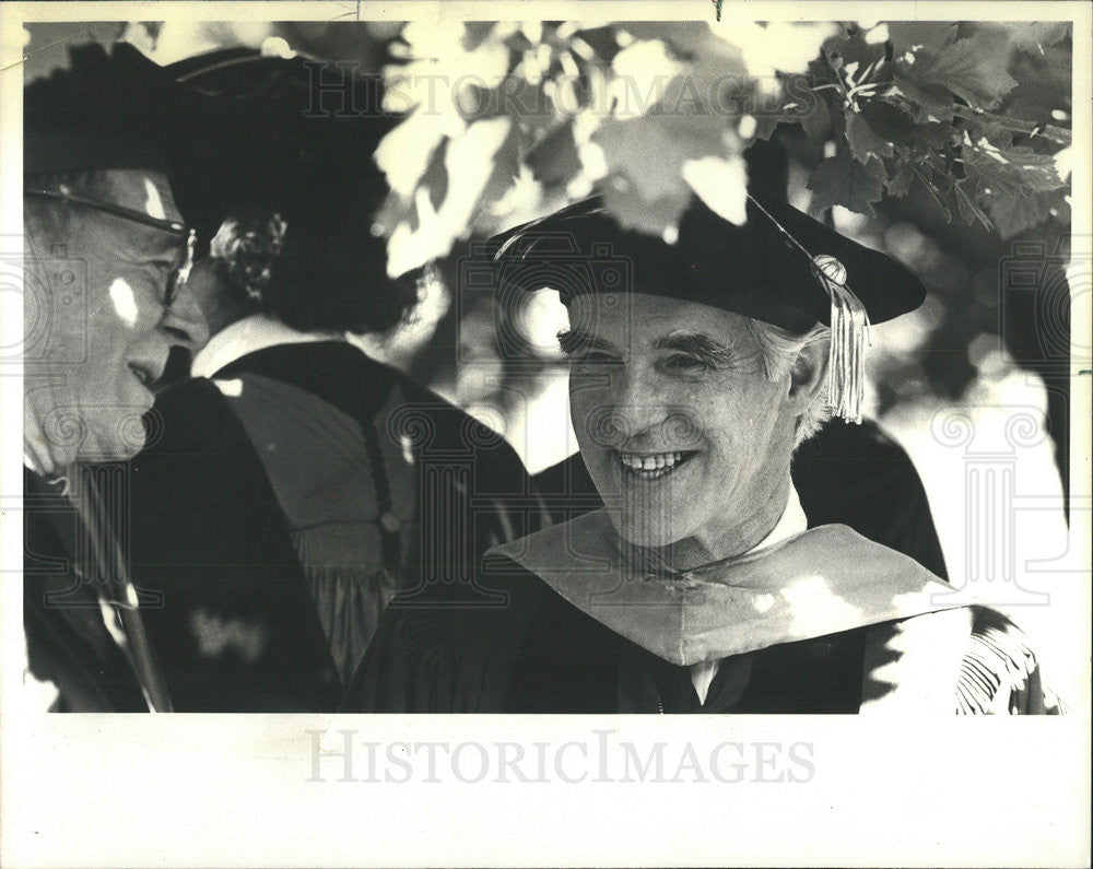 1978 Press Photo University Chicago President John Wilson Retirement Graduation - Historic Images