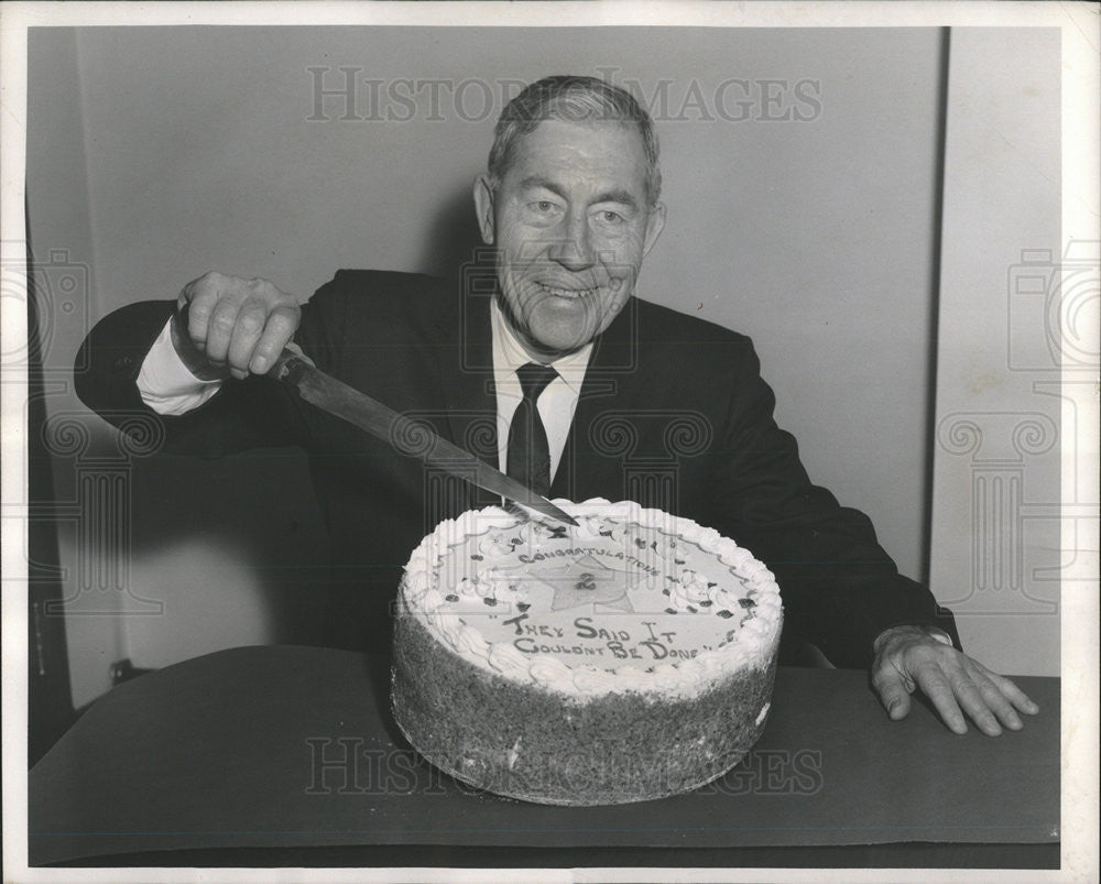 1962 Press Photo Police Sup Orlando Wilson Starts His Third Year In Office - Historic Images