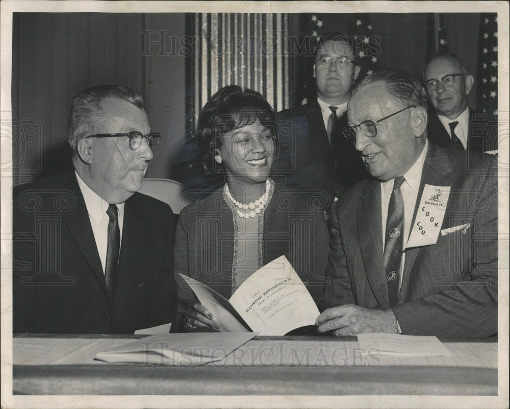 1962 Press Photo George Higgens,Jewel Rogers Lafontant,William Erickson - Historic Images