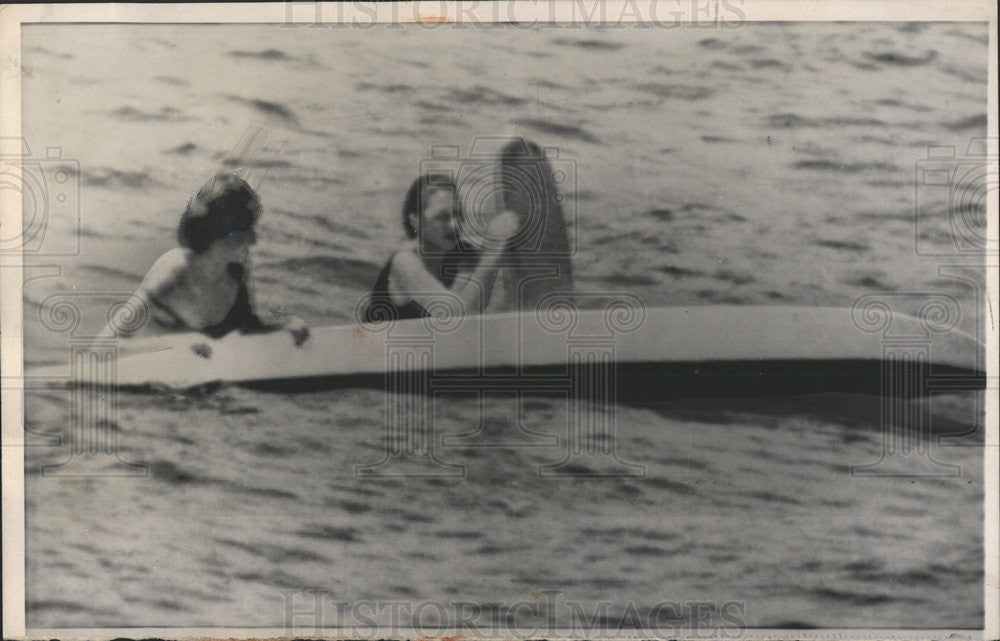 1961 Press Photo Princess Paola Princess Josephine Charlotte Saint Tropez France - Historic Images