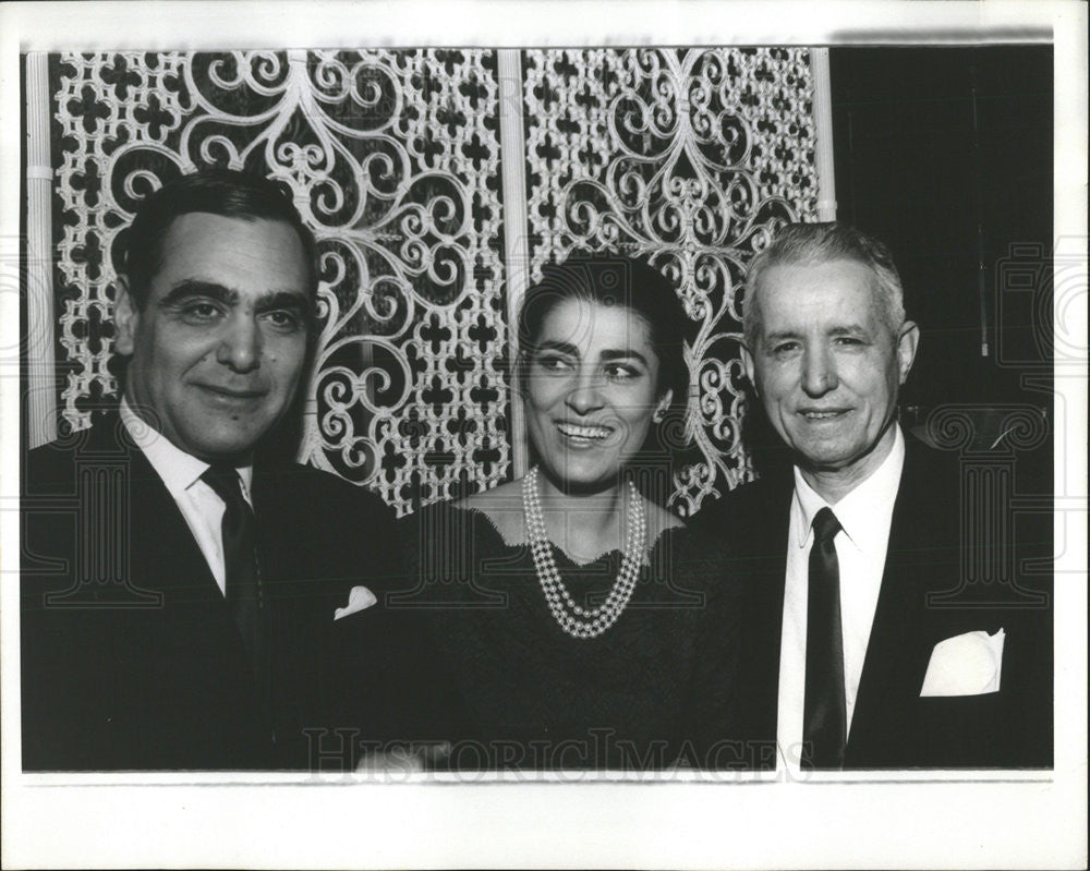 Press PhotoAthanasies,Greek and Albert Sinadines with Irene Papas - Historic Images