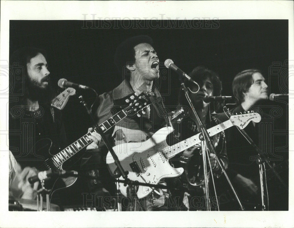 1973 Press Photo Musicians Johnny Nash Sons Of The Jungle - Historic Images