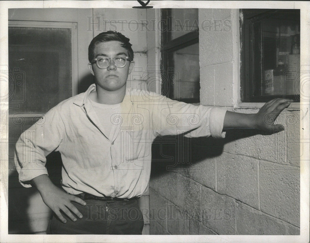 1960 Press Photo James Naber Detained Found Body of Betsy Benham - Historic Images