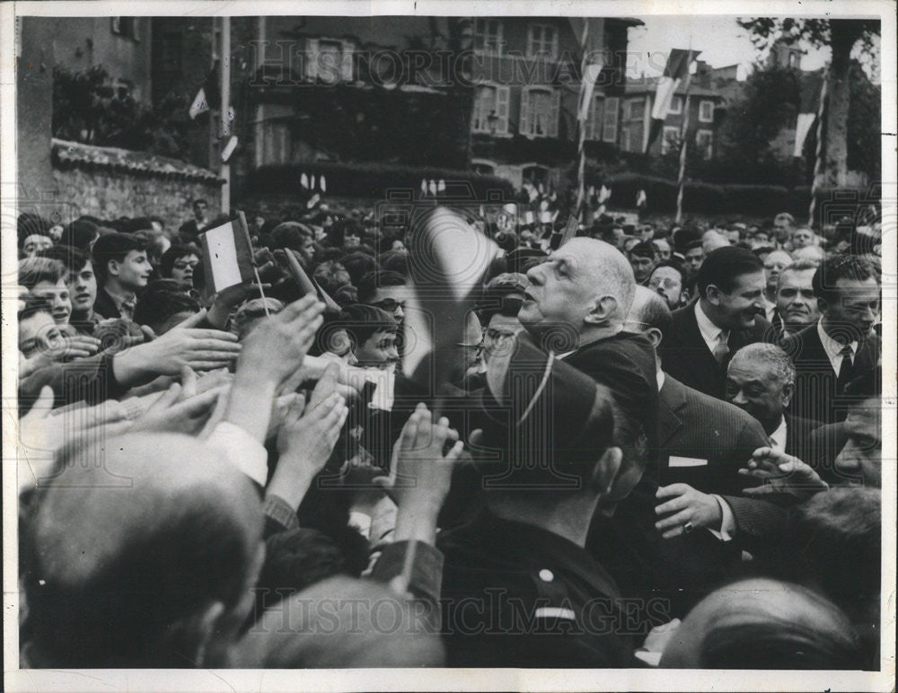 1965 Press Photo Gen.Charles de Gaulle, french - Historic Images