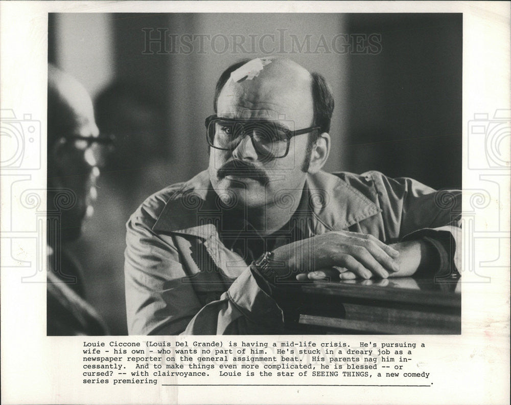 1984 Press Photo Actor Louis Del Grande - Historic Images