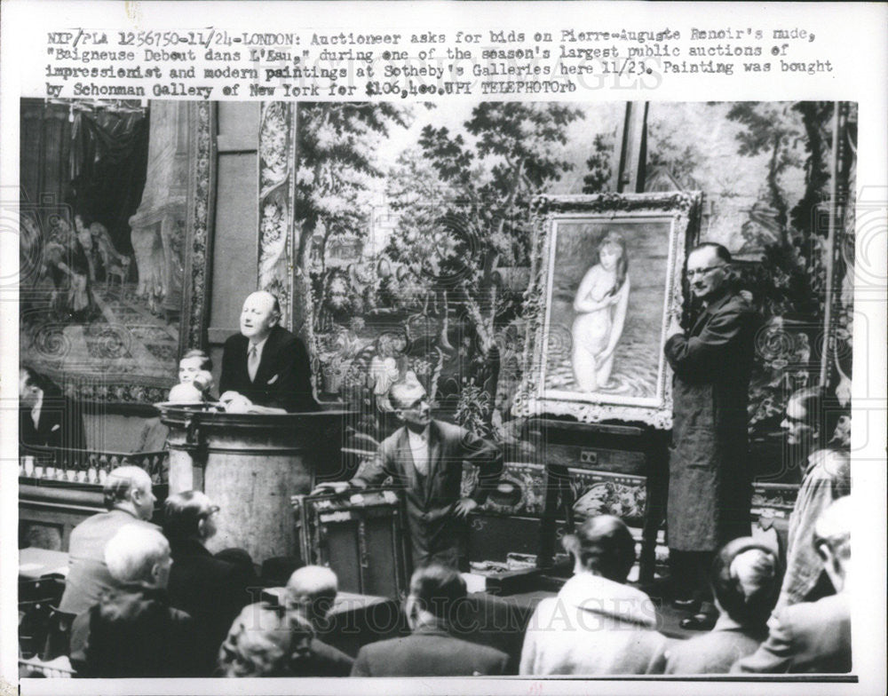 1960 Press Photo Pierre-Auguste Renoir French Painter - Historic Images