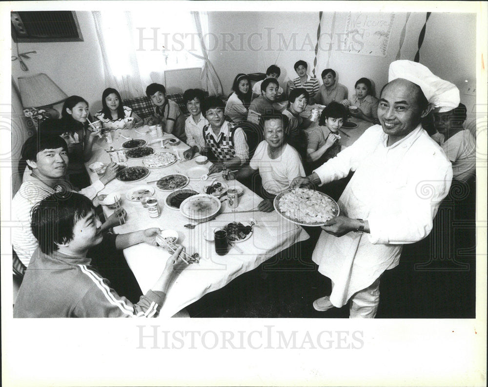 1986 Press Photo Chef Xu Yong Chang Shanghai Acrobatic Troupe - Historic Images