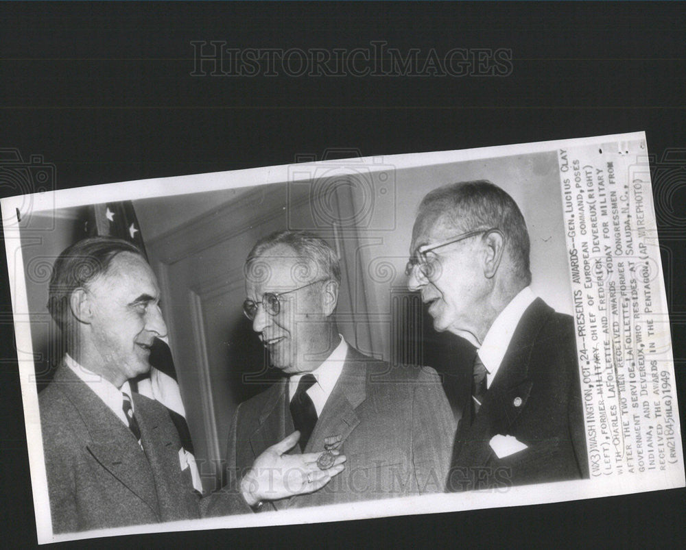 1949 Press Photo  CHARLES LAFOLLETTE AMERICAN LAWYER POLITICIAN INDIANA - Historic Images