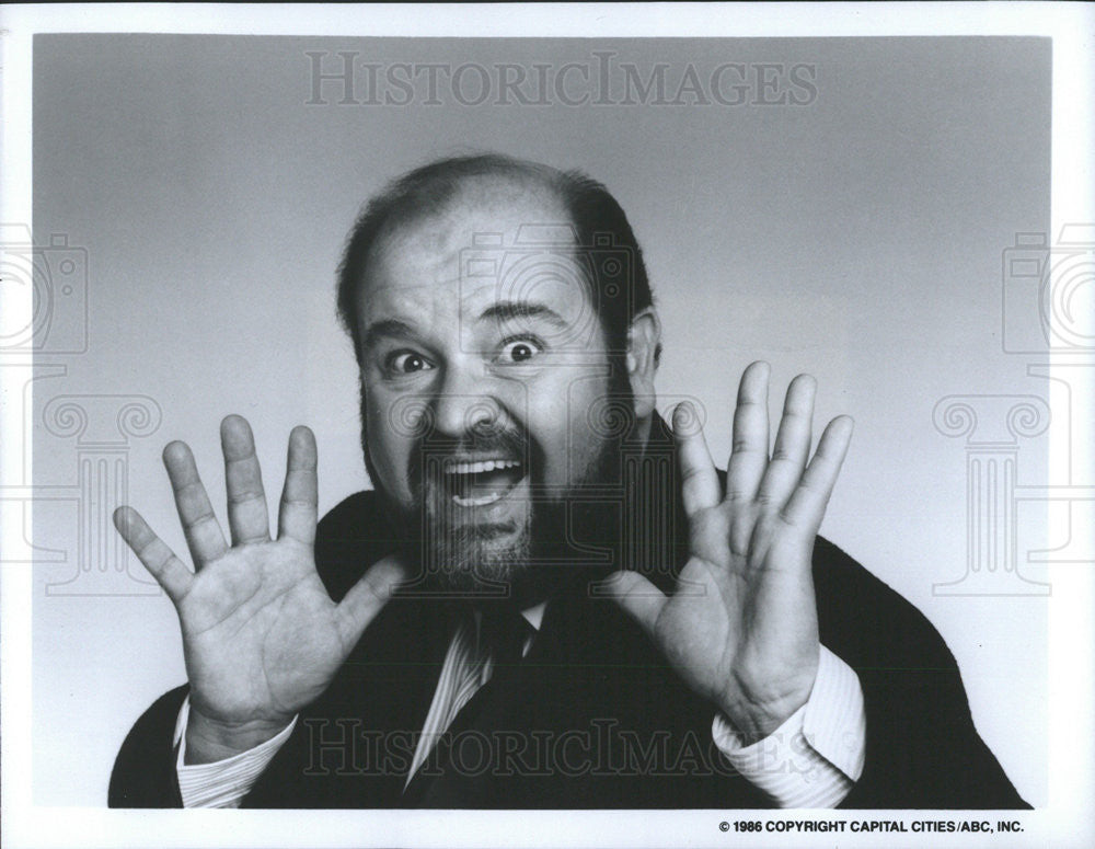 1986 Press Photo Dom DeLuise American Actor, Comedian and Film Director. - Historic Images