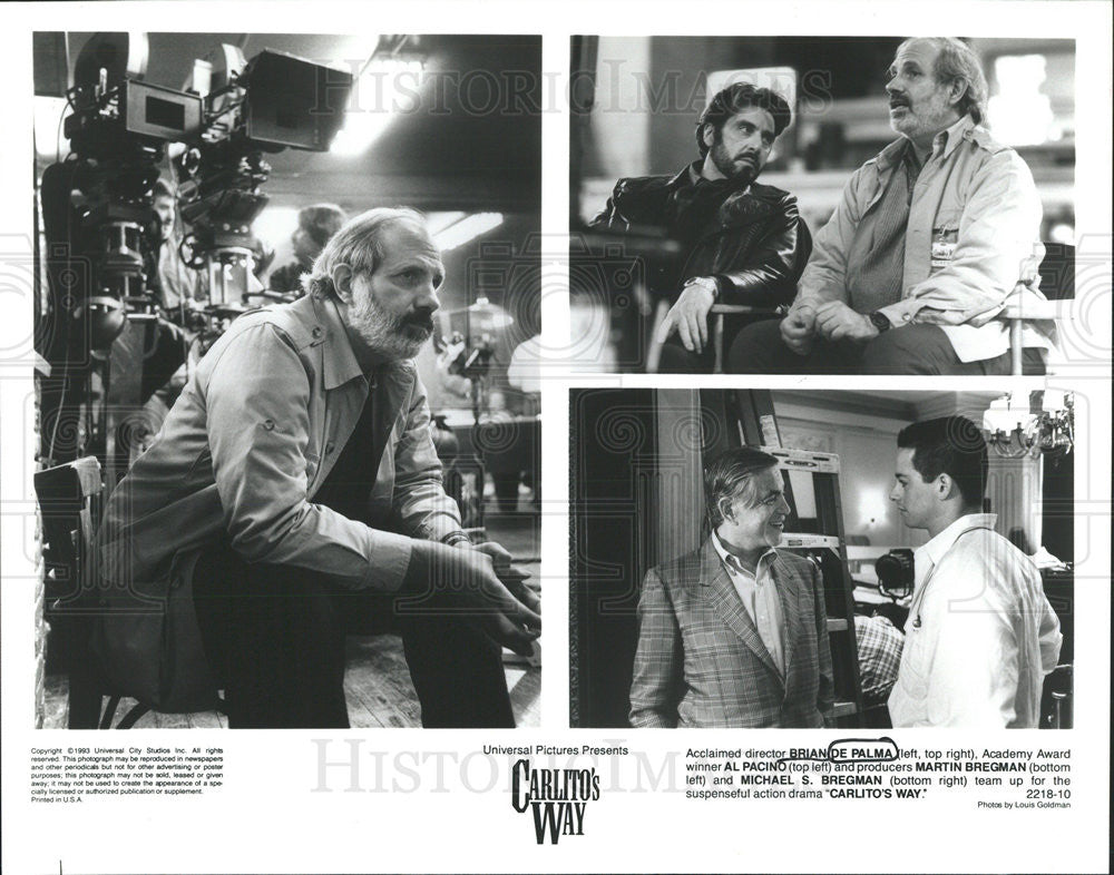 1993 Press Photo Brian De Palma American Film Director Writer - Historic Images