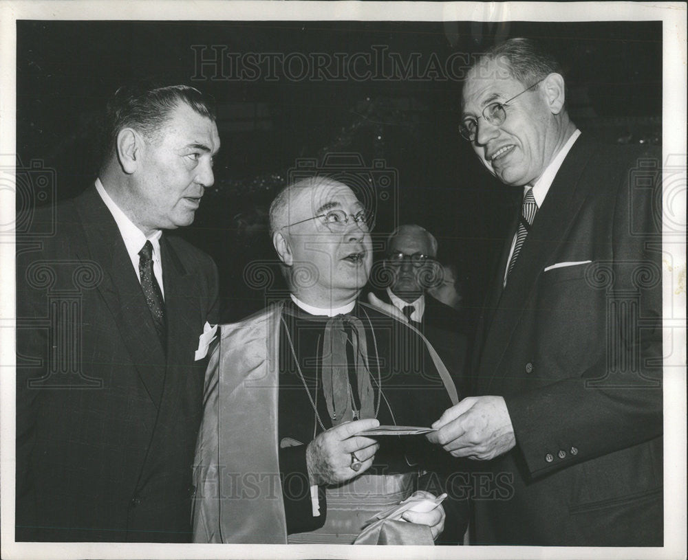 Press Photo Cardinal Spellman Christmas Party Waldorf-Astoria - Historic Images