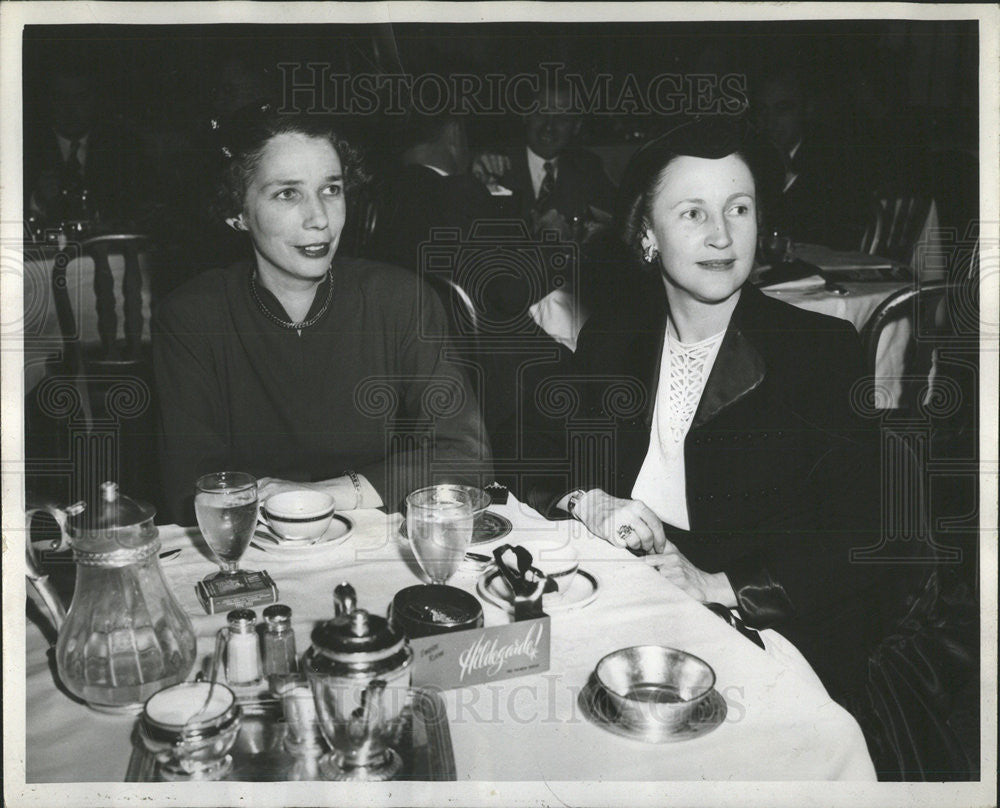 1949 Press Photo Mrs. Donald La Chance Chicago Society - Historic Images