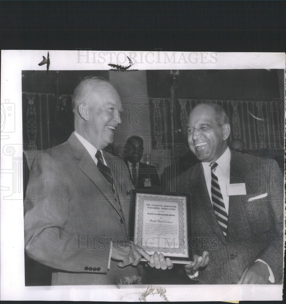 1958 Press Photo President Eisenhower William O. Walker National Newspaper Assn - Historic Images