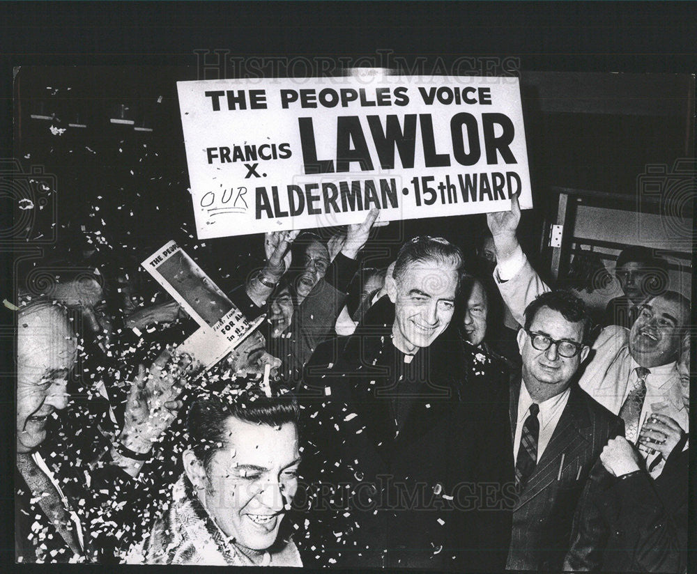 1971 Press Photo Reverend Francis X. Lawlor Chicago City Alderman - Historic Images