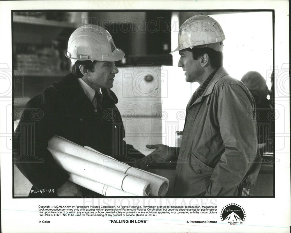 1984 Press Photo Actor Robert De Niro in &quot;Falling in Love.&quot; - Historic Images