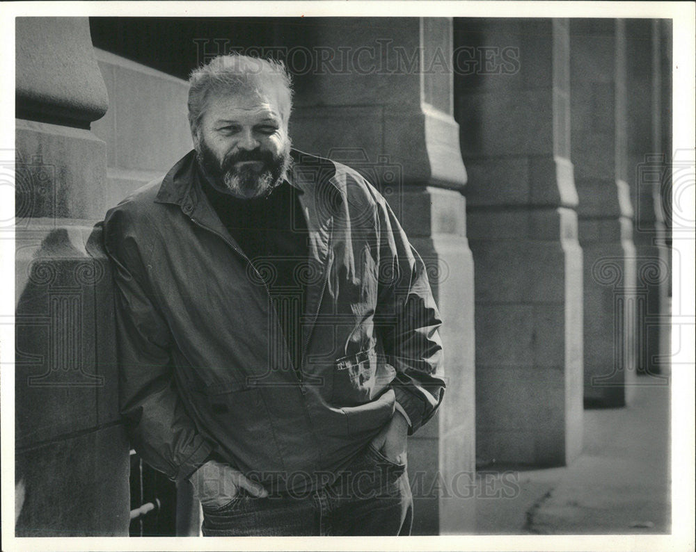 1986 Press Photo Brian Dennehy Star &quot;Galileo&quot; - Historic Images