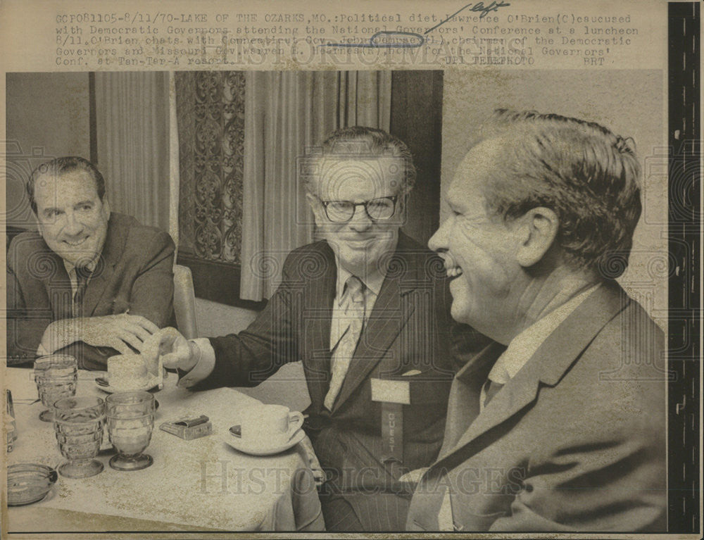 1970 Press Photo John Dempsey American politician National Governors Conference - Historic Images