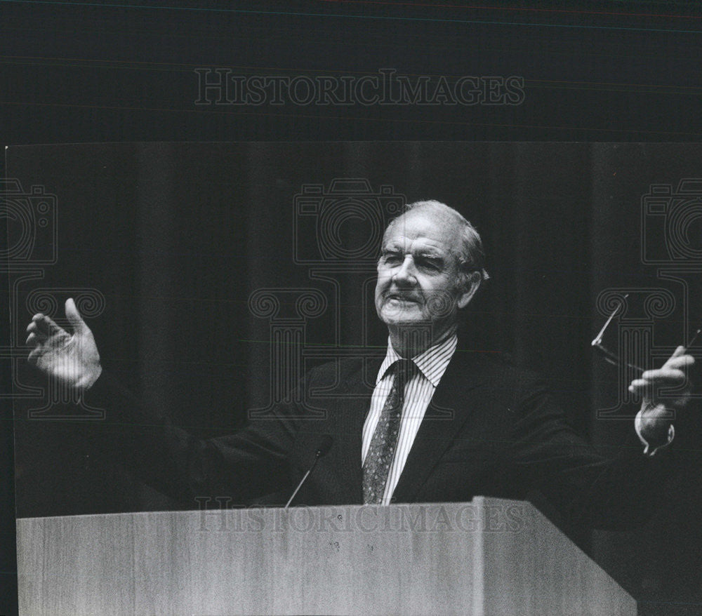 1991 Press Photo George McGovern Senate Seat Loser is Teaching at Cornell Univ. - Historic Images