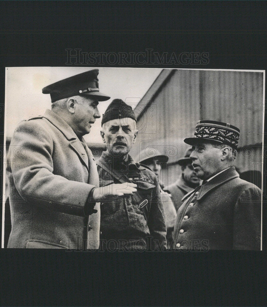 1940 Press Photo Gen. Gamelin - Historic Images