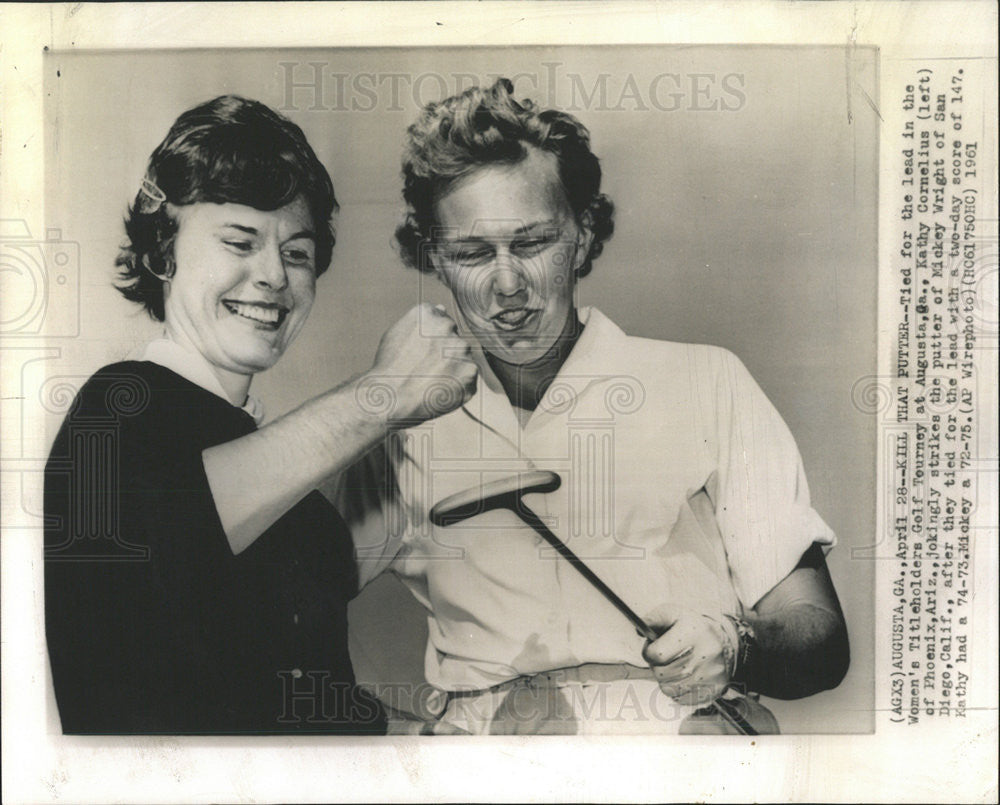 1961 Press Photo Mickey Wright American Professional Golfer - Historic Images