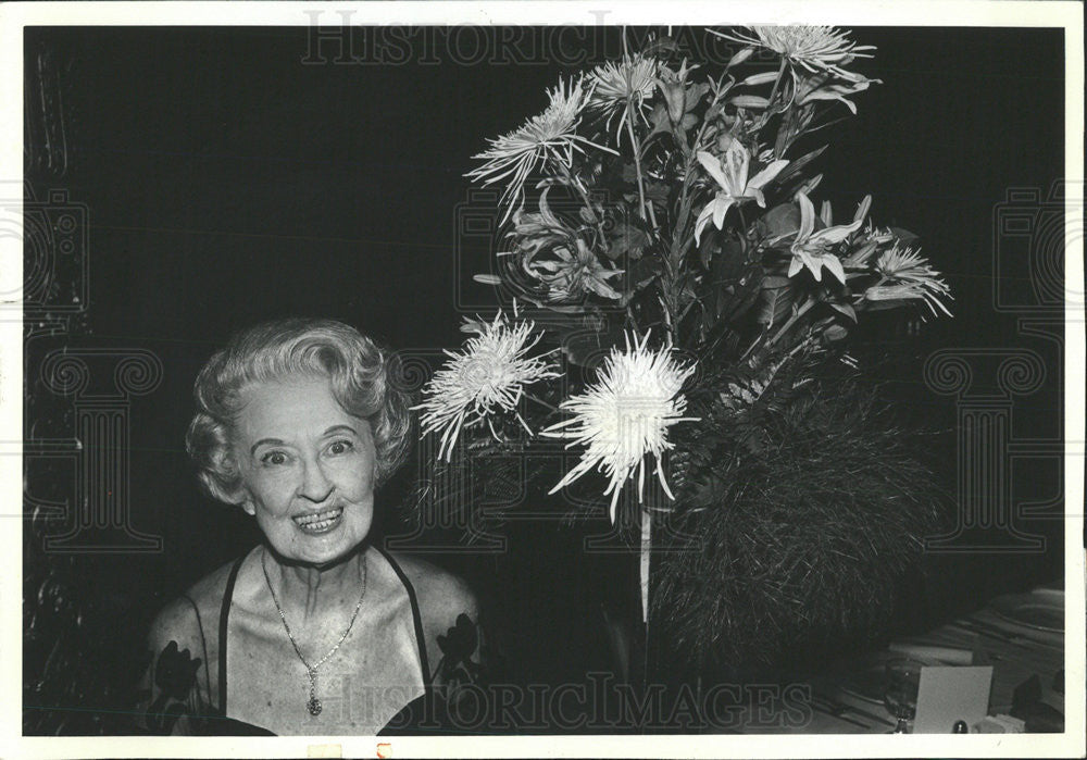 1981 Press Photo Hazel Wright Autumn Haze Ball Chicago - Historic Images