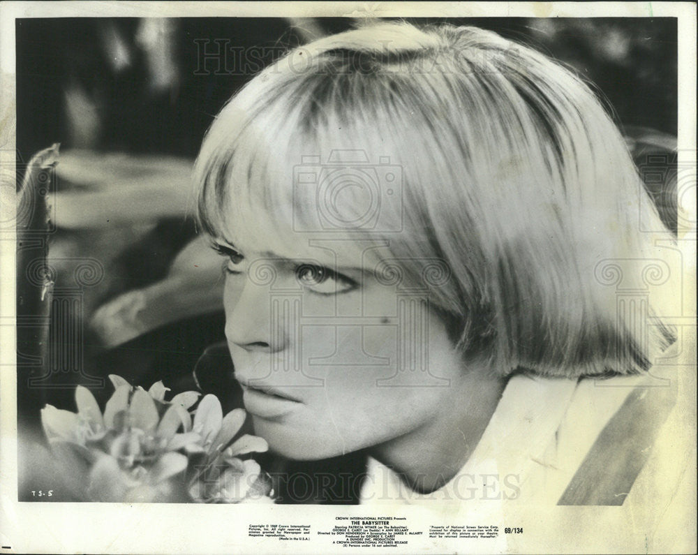 1969 Press Photo Patricia Wymer American actress &quot;The Babysitter&quot; Thriller drama - Historic Images