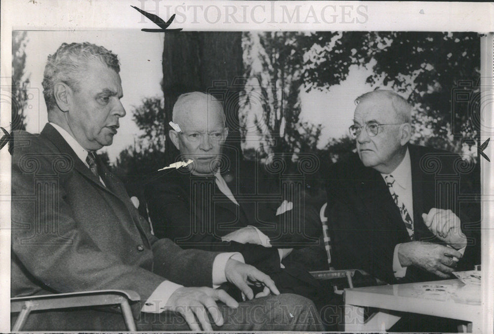 1958 Press Photo More Conferences on Canadian - U.S. Relations. - Historic Images