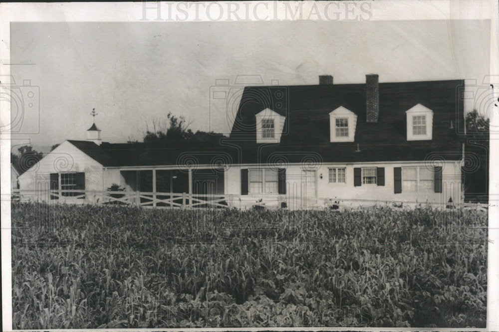 1957 Press Photo Maj. John Eisenhower acquired residence on his father&#39;s farm - Historic Images