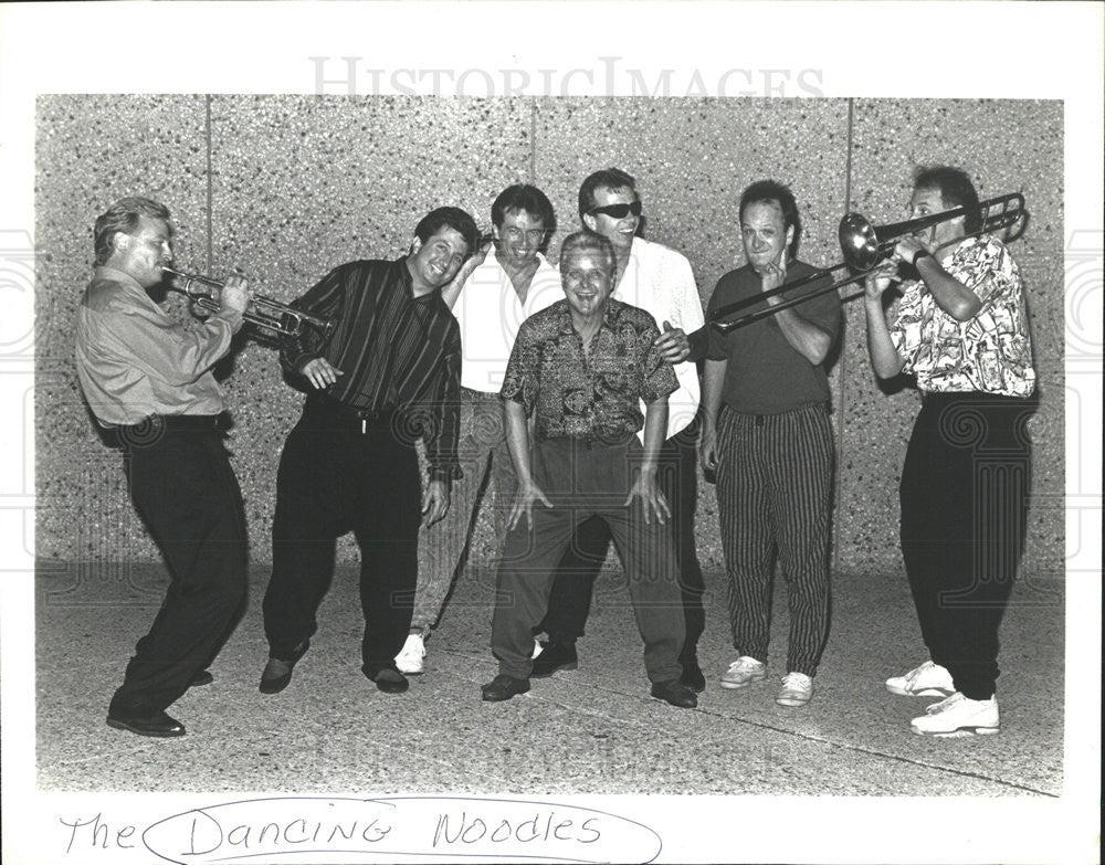 1993 Press Photo Picture &quot;The Dancing Noodles&quot; Music Band group members - Historic Images